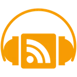 Icon - Headphones - RSS - Orange - Small