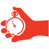 Icon | Stop Watch | Red | Small